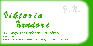viktoria nandori business card