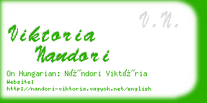 viktoria nandori business card